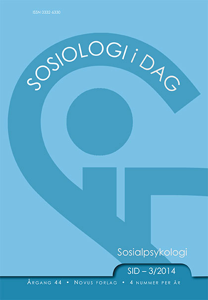					Se Vol 44 Nr. 3 (2014): Sosialpsykologi
				