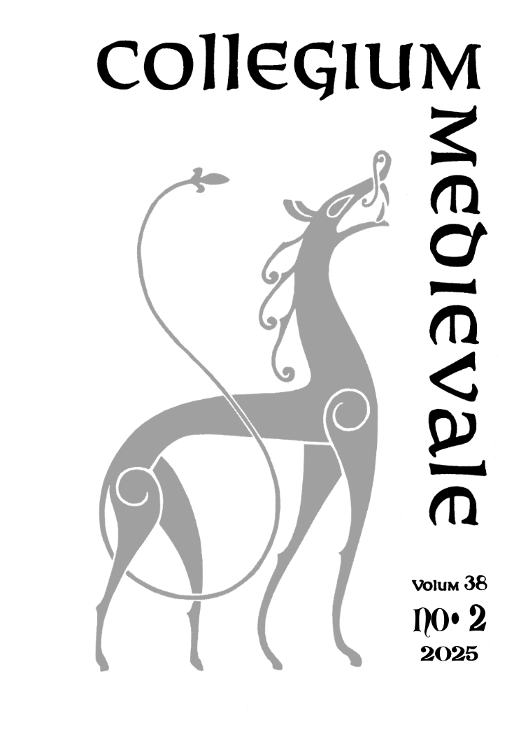 Collegium Medievale Vol. 38-2 Cover